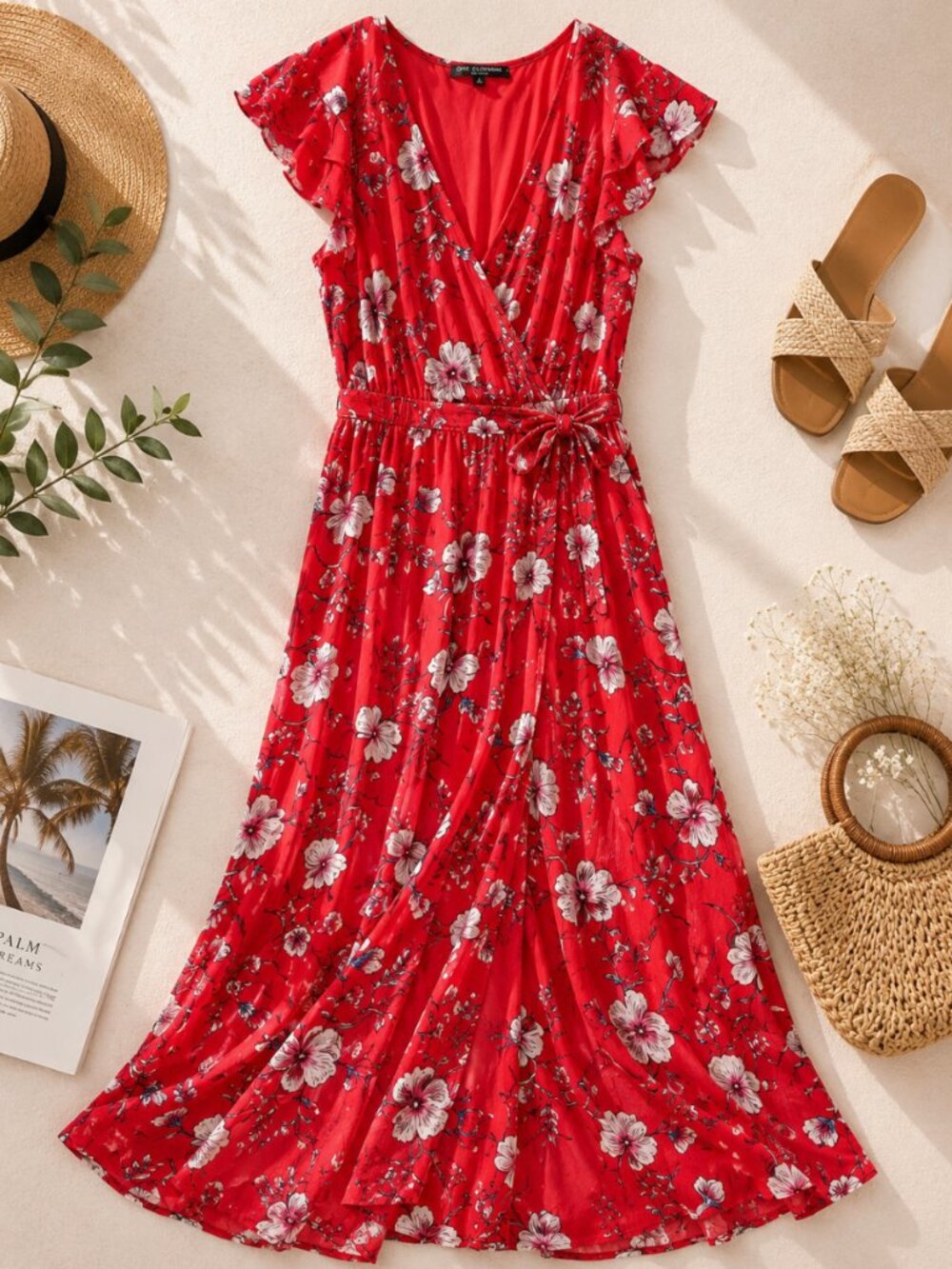 One Clothing Los Angeles Floral Maxi Dress – Size Large